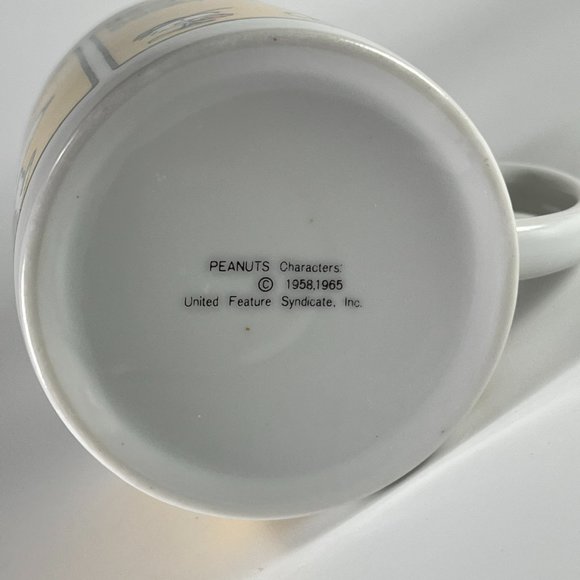 Vtg Peanuts Snoopy Coffee Cup Mug Multicolor Home Run Hero Baseball Ceramic - Picture 7 of 11